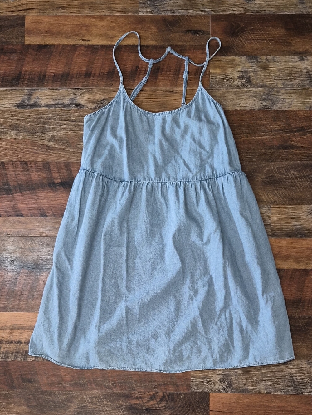 American Eagle Light Blue Chambray Tank Dress